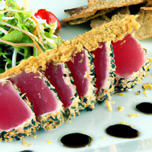 Sesame-Crusted Tuna Tataki: A Crisp Twist on Sushi Delight