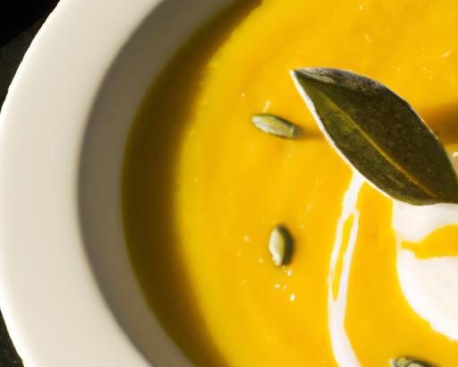 Savor Warmth: Butternut Squash Soup with Sage Delight