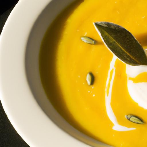 Savor Warmth: Butternut Squash Soup with Sage Delight