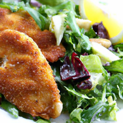 Crispy Chicken Milanese Meets Peppery Arugula Salad Delight
